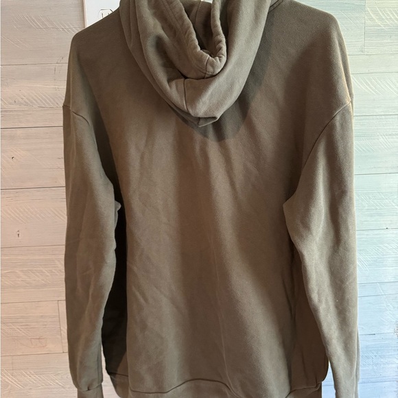 Men's Graphic Hoodie - Olive Green - Picture 2 of 3